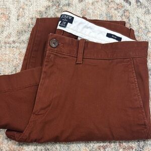 J. Crew Brown Chino Pants Classic Cotton Twill